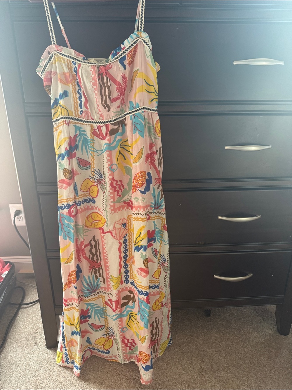 Blu Pepper Pink Multi-Color Printed Maxi Dress